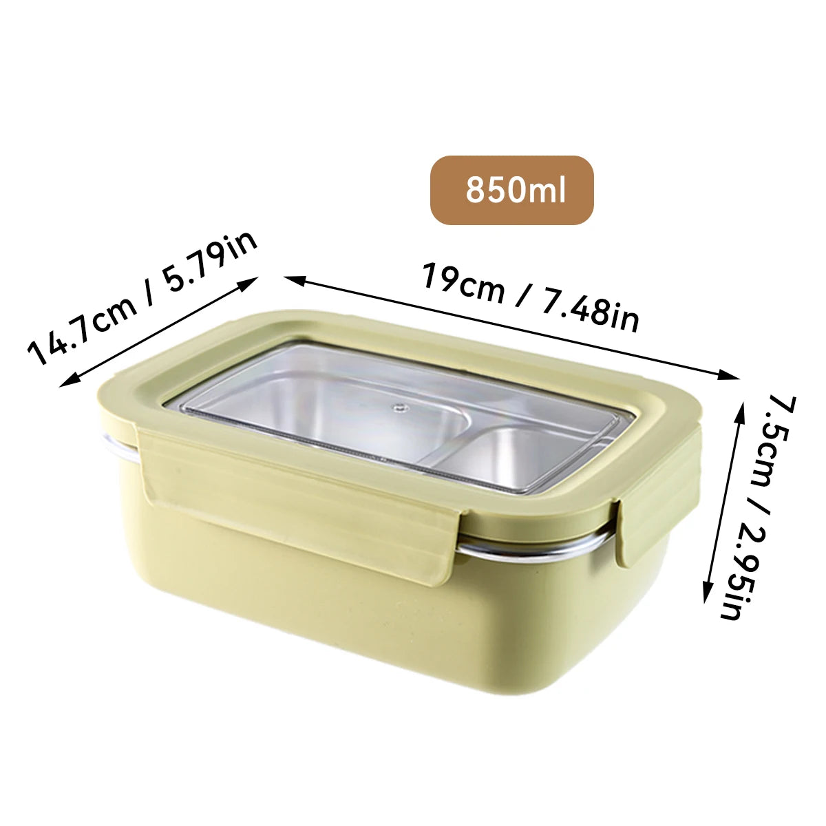 Lock & Go Stainless Lunch Box