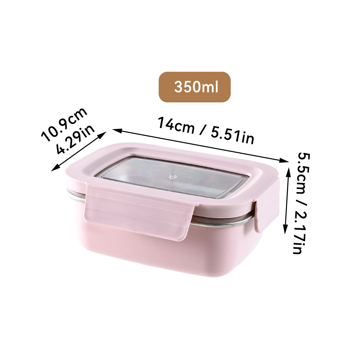 Lock & Go Stainless Lunch Box